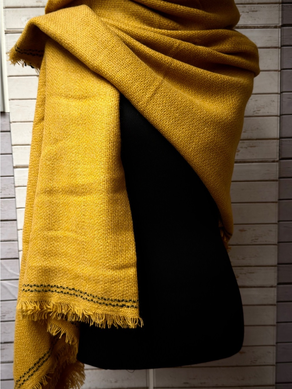 Mustard Yellow Women's Wrap Scarf